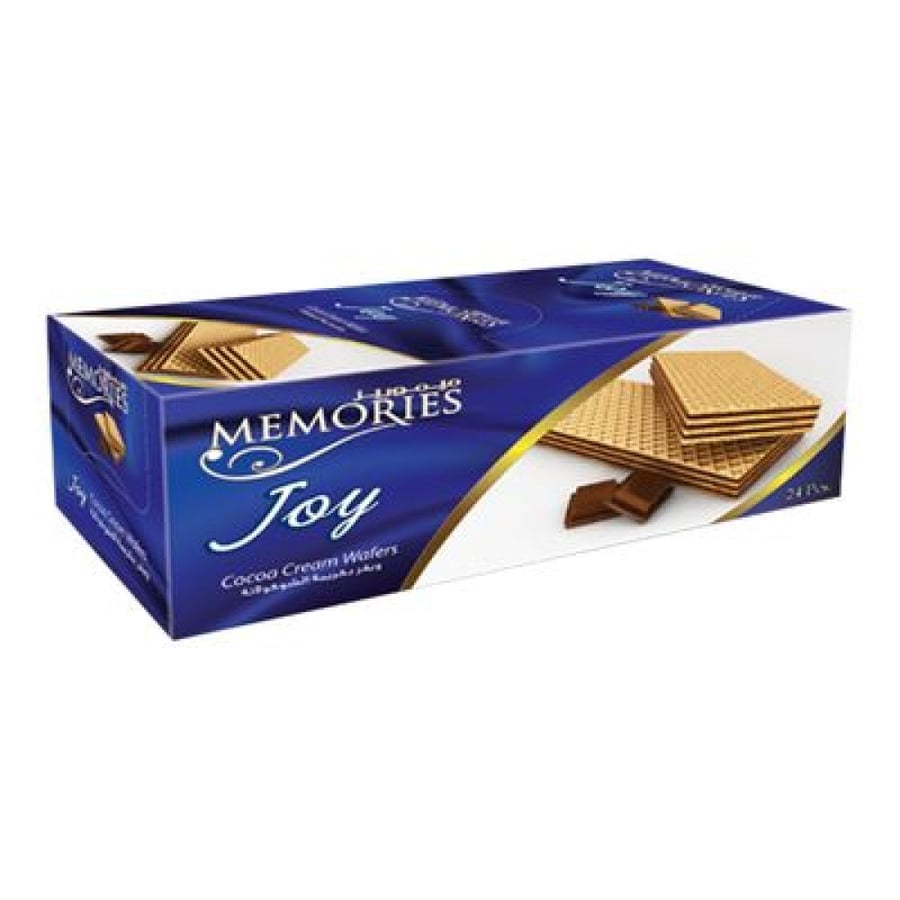 Memories Wafer Joy with chocolate cream carton 25 grams × 24