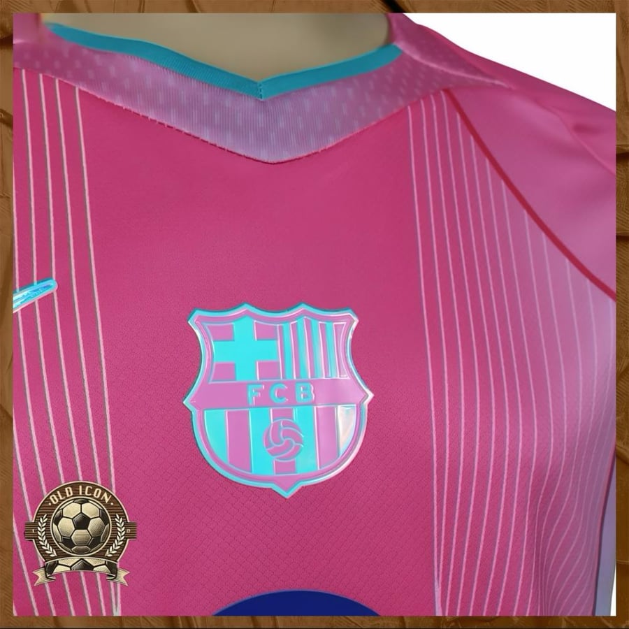 تيشرت برشلونه الوردي 25/26