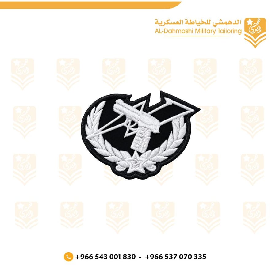 ونق رمايه تكتيكيه تطريز ابيض