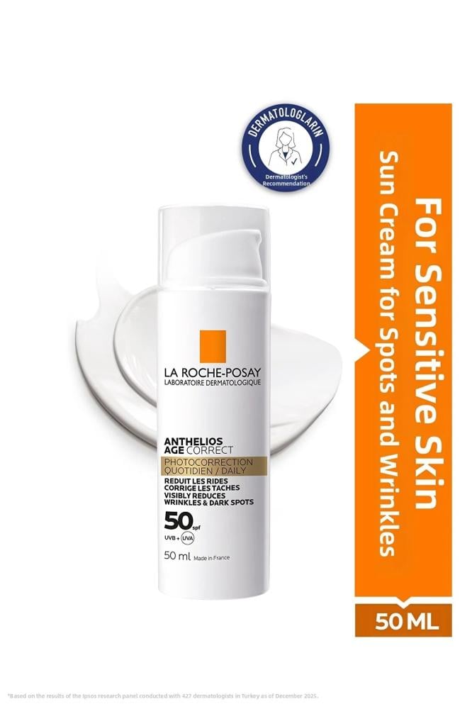 La Roche Posay أنثيليوس إيج كوريكت SPF50+ كريم واقي من الشمس مضاد للعيوب والتجاعيد للوجه 50 مل