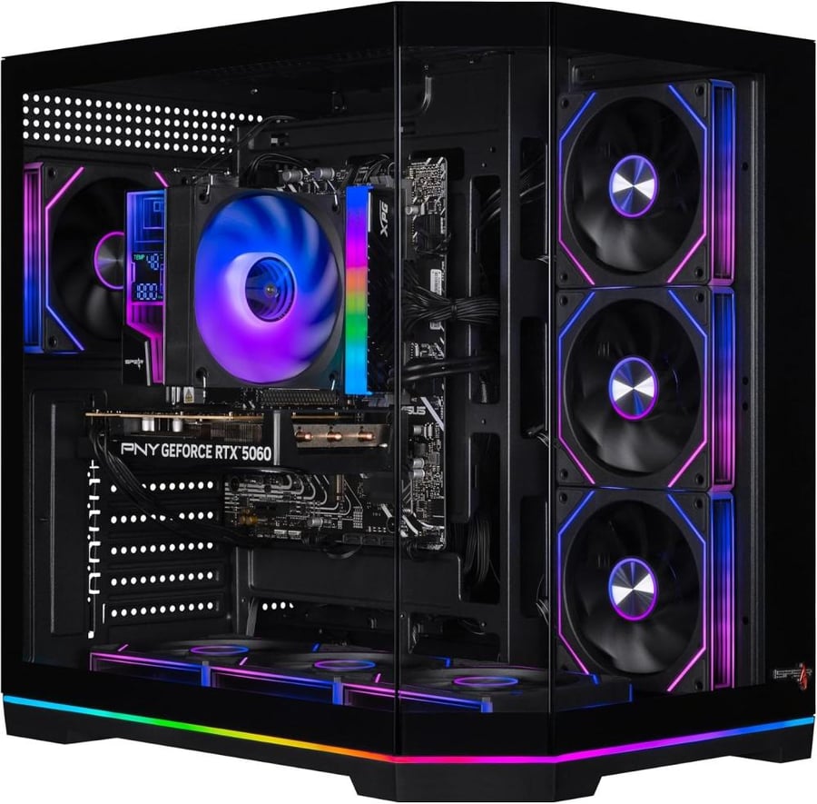 تجميعة بي سي العاب TechTroniX – TTX-ECO BLACK - RTX 5060 || i5-14400F || H610 + WiFi-Bluetooth || 16GB DDR4 || 1TB M.2