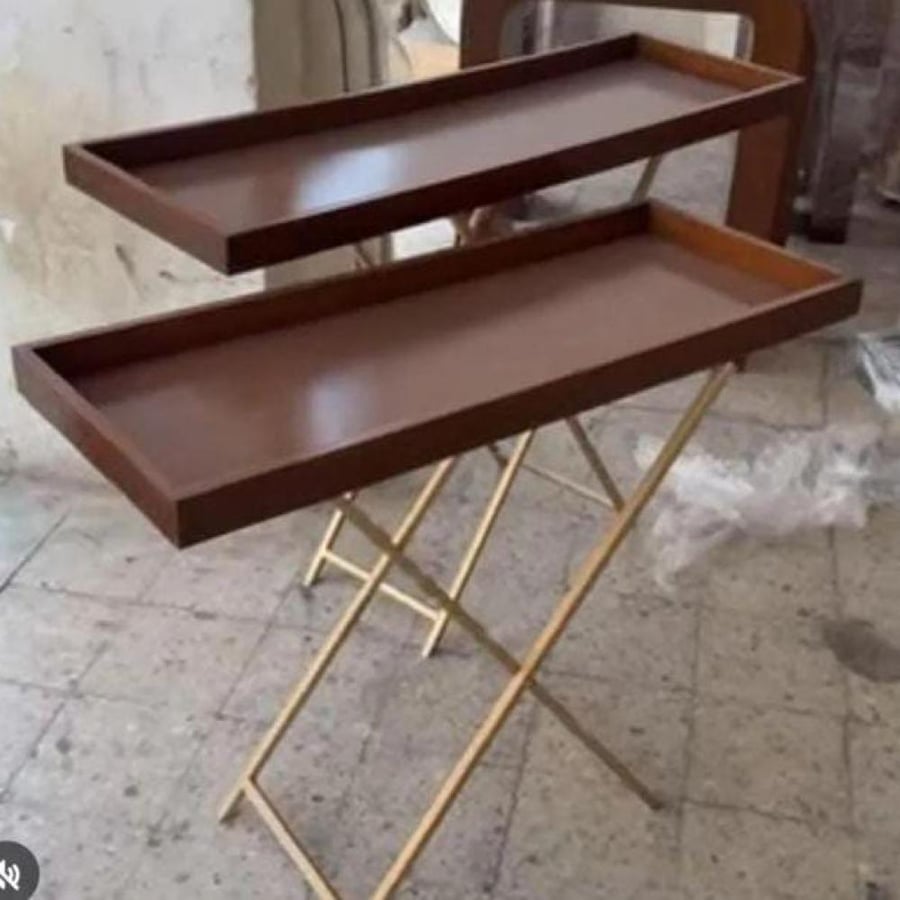 طقم استقبال بني حديد ذهبي