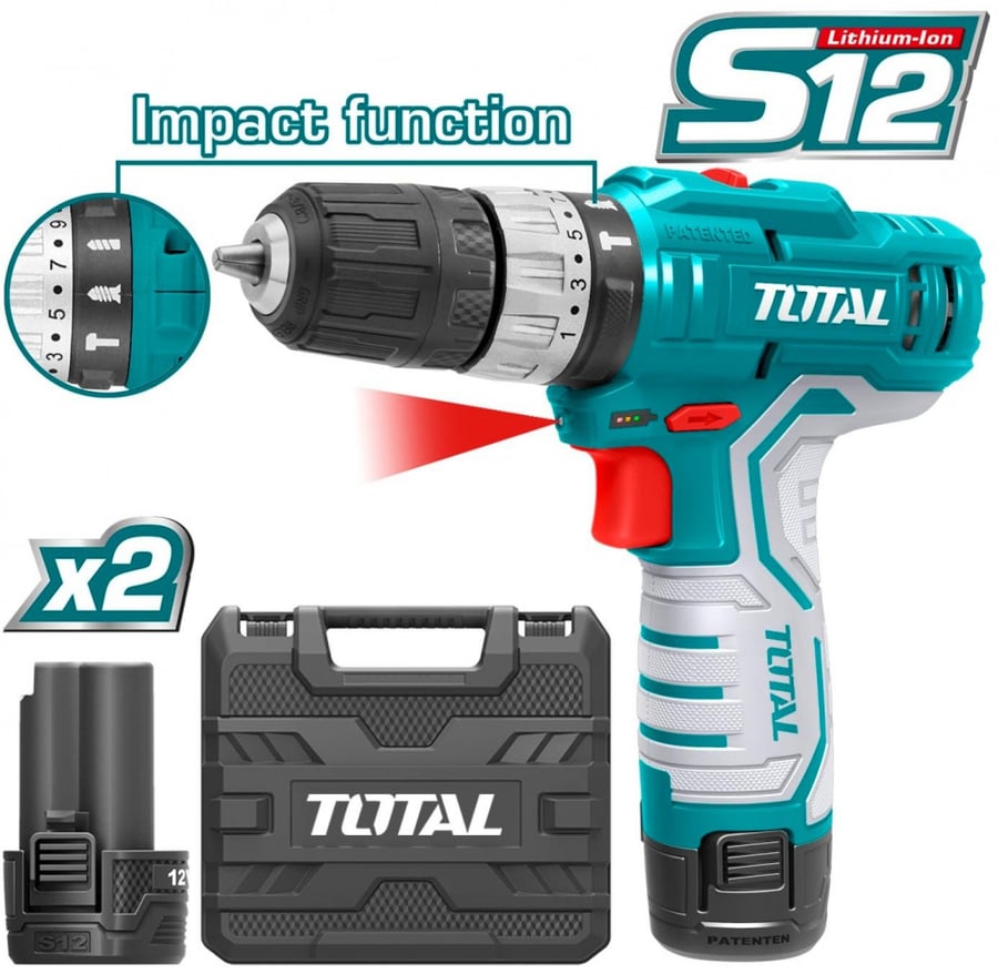 12V دريل توتال