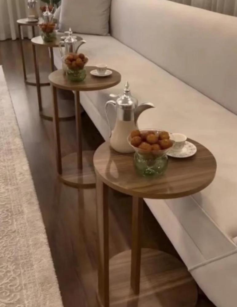 طقم طاولات خشب 5 قطع