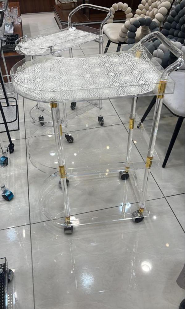 عربة تقديم اكريلك
