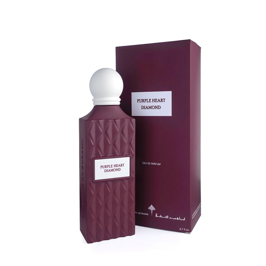 عطر بيربل هارت دايموند، او دي بارفان، عطر مستمر لفترة طويلة للنساء وللرجال، برائحة منعشة من ابراهيم القرشي، سعة 150 مل