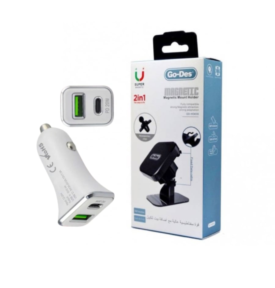 3 قاعدة سيارة Go-Des , 3 شاحن سيارة تايبسي و POWER PLUS USB