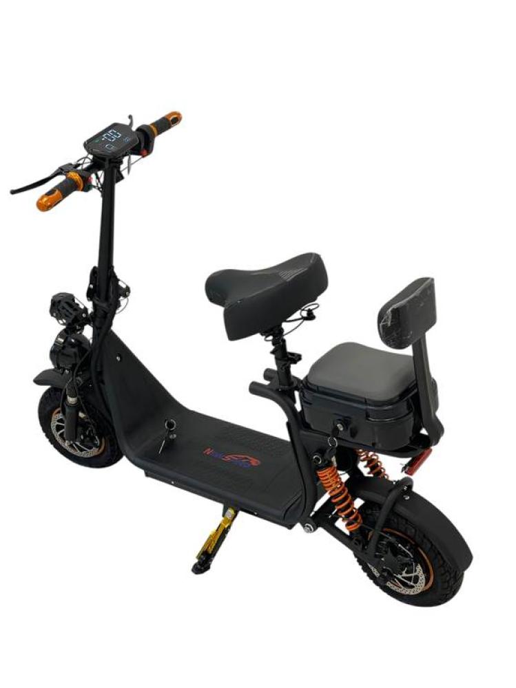 Scooter beast with basket, hybrid, latest version, with a powerful 1800-watt motor