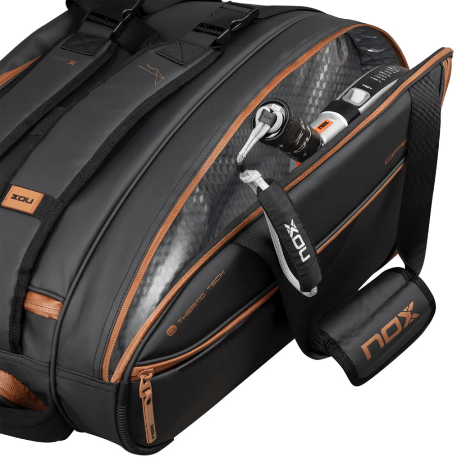 LUXURY OPEN SERIES BLACK/BROWN PADELBAG