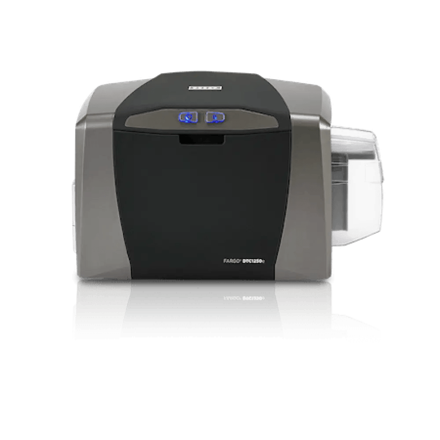 طابعة هويات بلاستيكية متقدمة FARGO DTC1250e (طباعة تلقائية على الوجهين)
