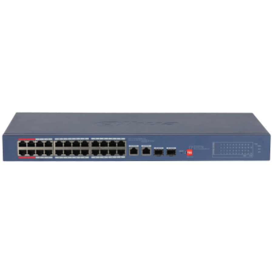 سويتش داهوا 26 منفذ مدار سحابيا بقوة 240 واط ودعم PoE CS4226-24ET-240