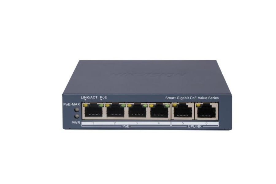 سويتش هيكفيجن جيجابت ذكي بـ 4 منافذ PoE موديل DS-3E1506P 3E1506P-EI/M