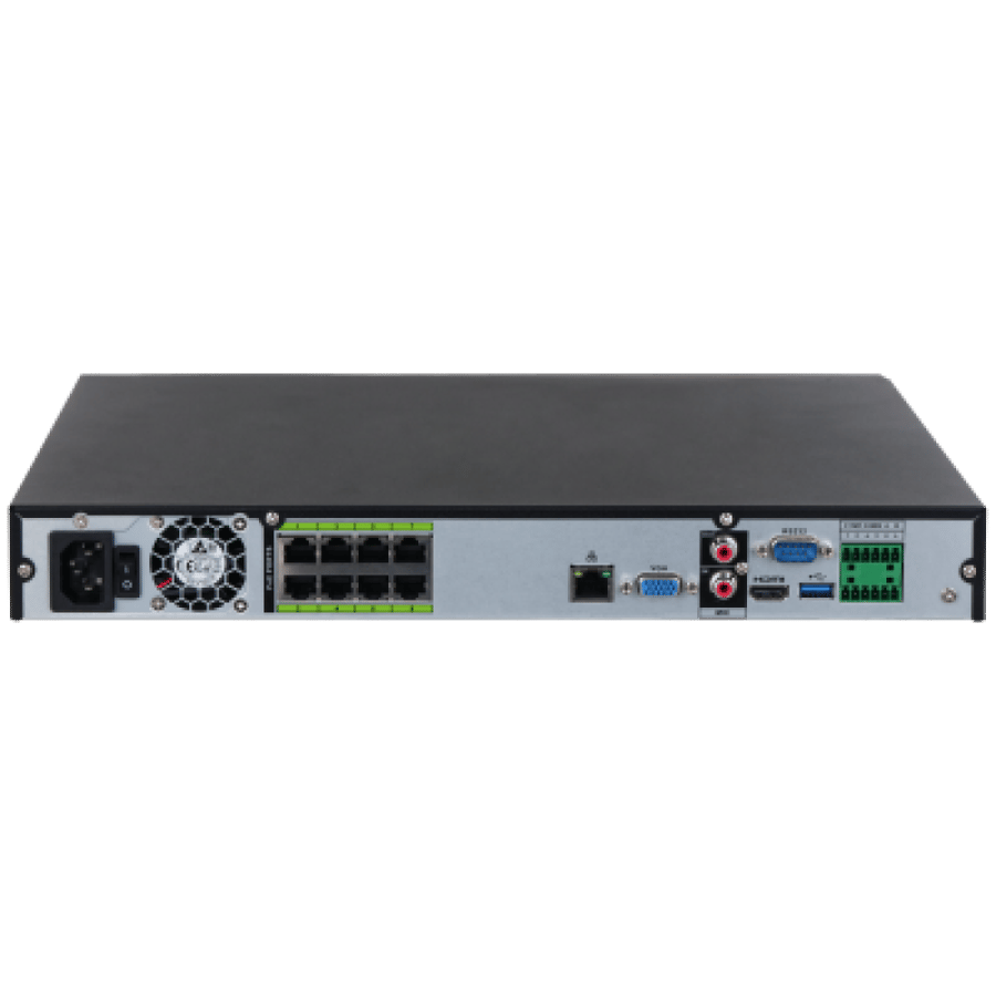 جهاز تسجيل داهوا شبكي 8 قنوات ذكي بـ 8 منافذ PoE وقرصين - NVR5208-8P-EI