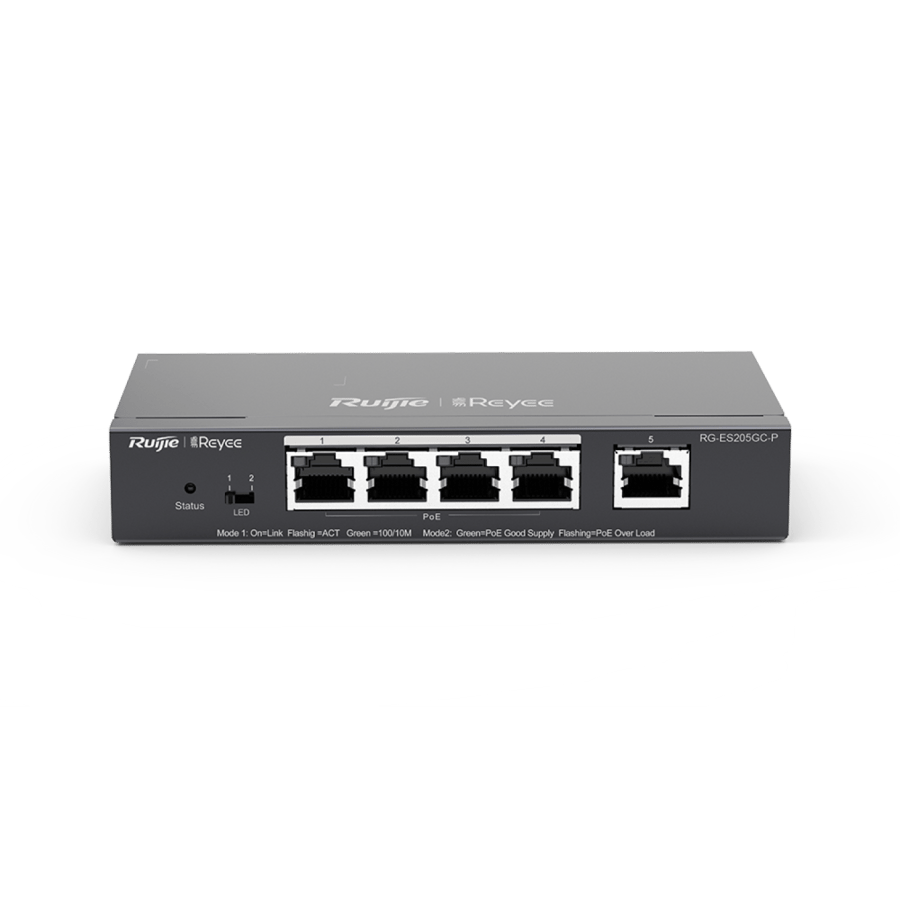 سويتش رويجي جيجابت ذكي 5 منافذ يدعم PoE وإدارة سحابية -ES205GC-P