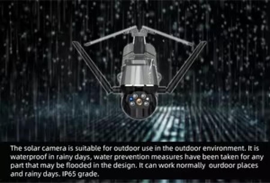 كاميرا مراقبة بالطاقة الشمسية 4G بدقة عالية 4MP (Dawai Cam QT170YX - لوح 6W)