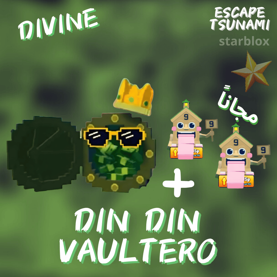 دين دين فاولتيرو مطور ماب الهروب من التسونامي | Din Din Vaultero Escape Tsunami