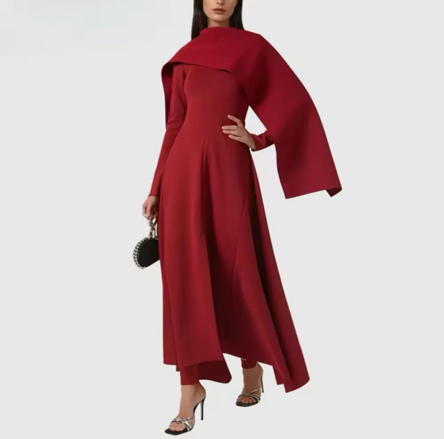 Ruby Elegance Gown