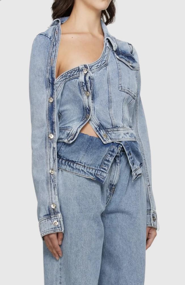 Rebel Denim Asymmetry Jacket