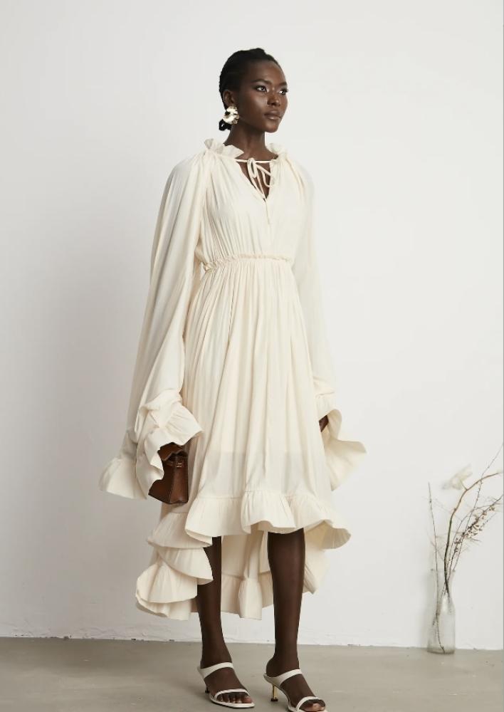 Ivory Whispers Dress | فستان إيفوري ويسبرز
