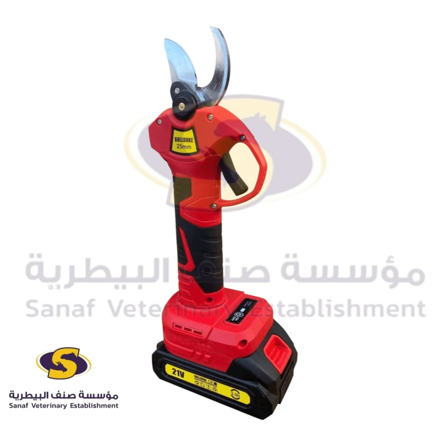 مقص تقليم أظلاف كهربائي 25 مليمتر مع بطاريات شحن