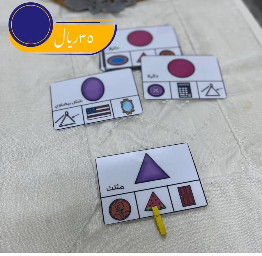 بطاقة الاشكال الهندسية