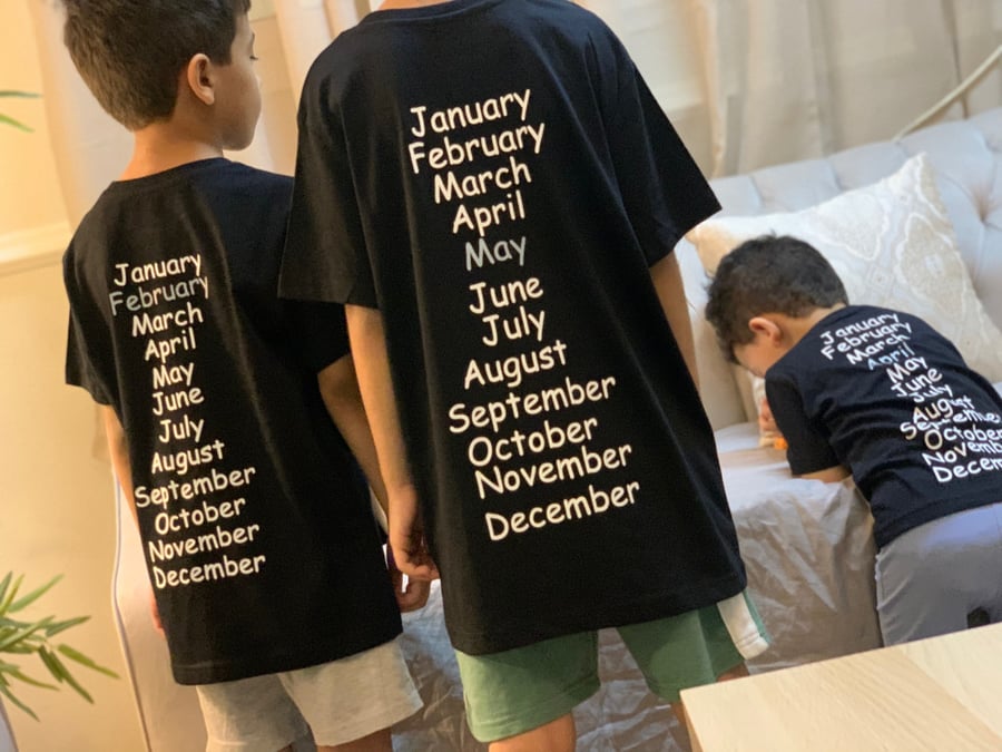 Month T shirt baby