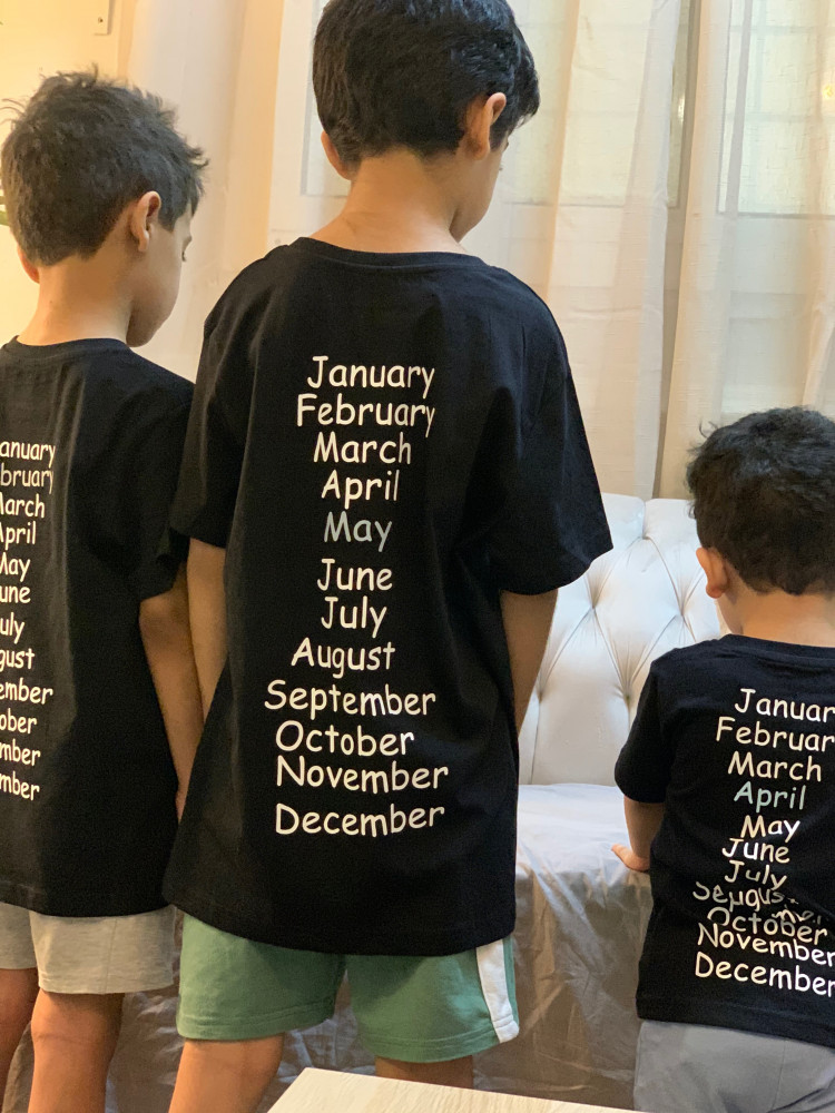 Month T shirt baby