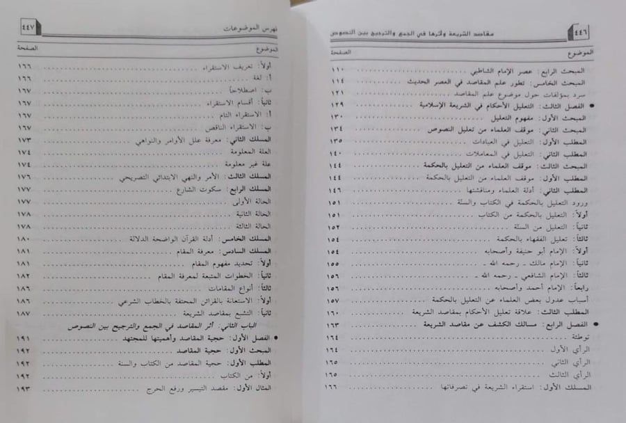 مقاصد الشريعة وأثرها في الجمع والترجيح بين النصوص
