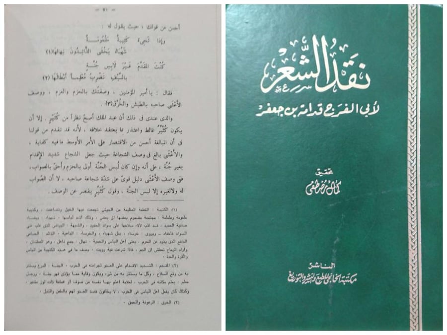 التطور والتجديد في شرح الشعر - نقد الشعر