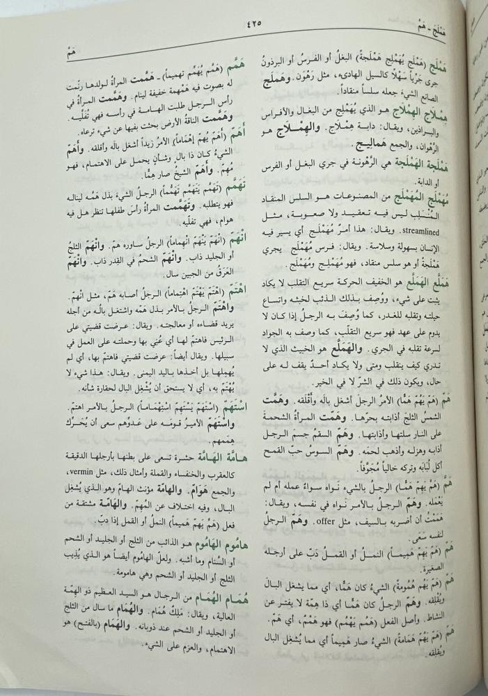 الهادي إلى لغة العرب قاموس عربي - عربي
