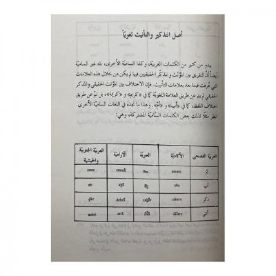ظاهرة التأنيث بين اللغة العربية واللغات السامية
