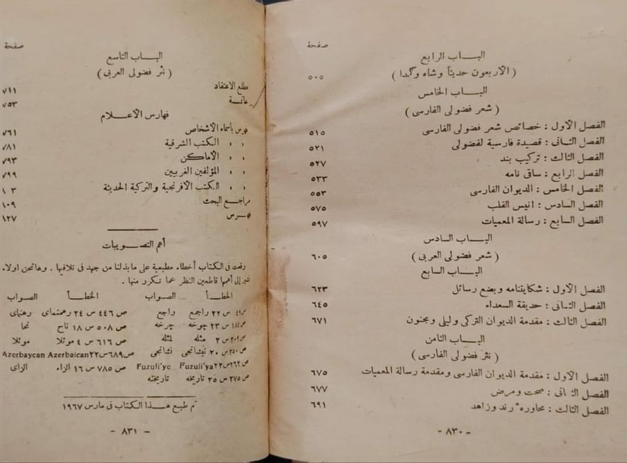 كتاب فضول البغدادي أمير الشعر التركي   شعراء الفرس