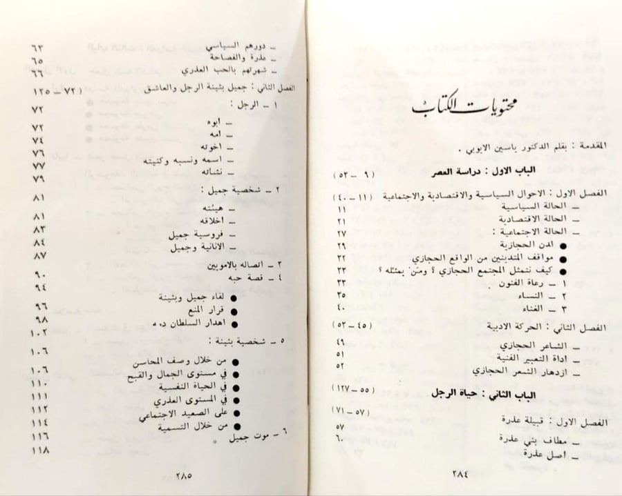 جميل بثينة والحب العذري