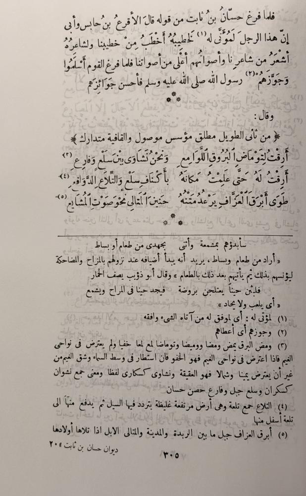 ‏شرح ديوان حسان بن ثابت الأنصاري