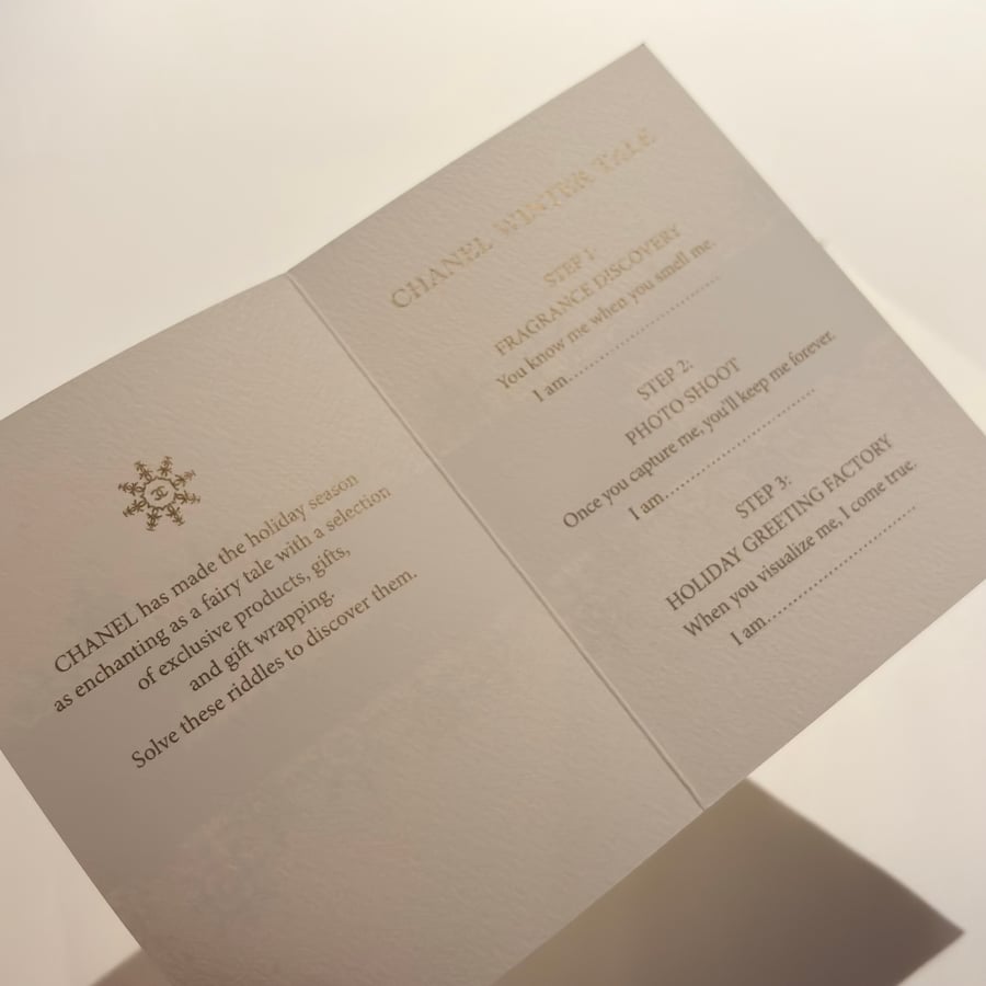 Chanel card original