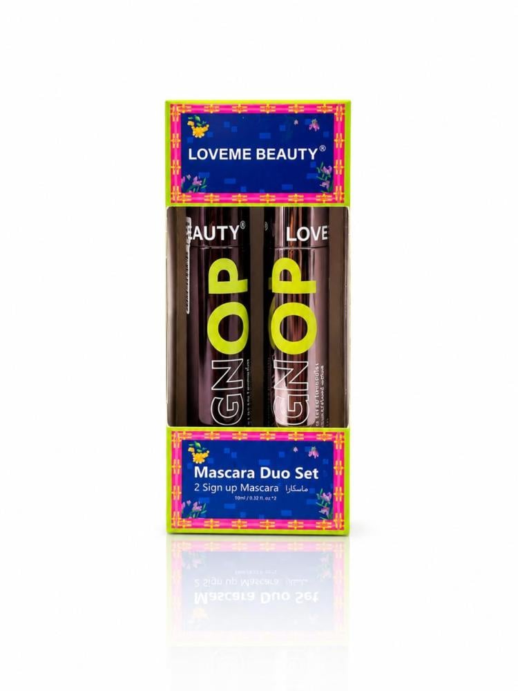 طقم ماسكارا ثنائي لافمي بيوتي Sign Up Mascara Duo Set لتكثيف وتحديد الرموش الفاخر باللون الأسود الفاحم – 2 حبة