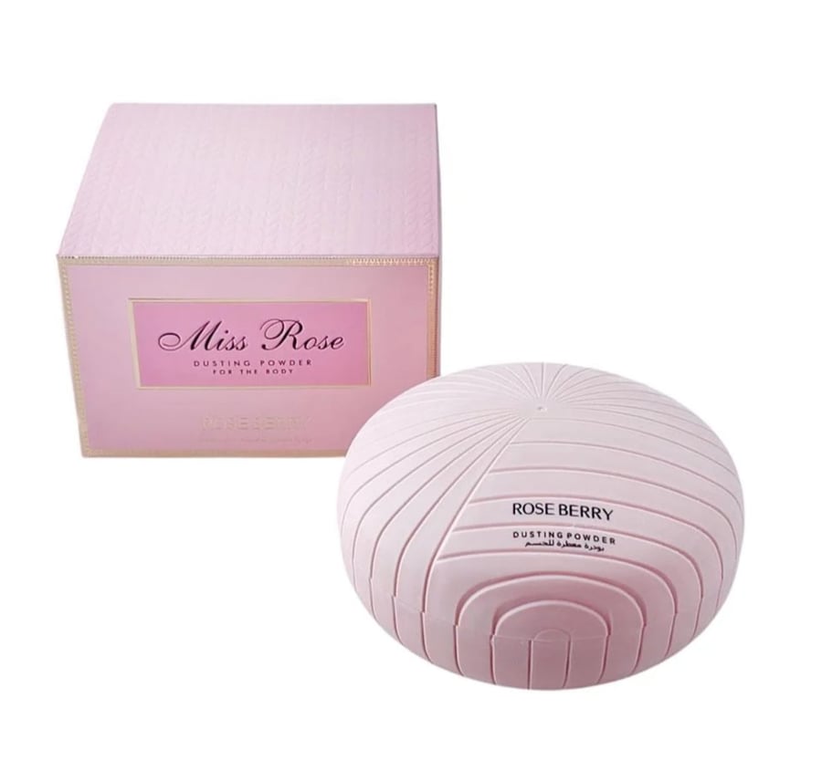مجموعه بودره معطره وزيت مرطب للجسم