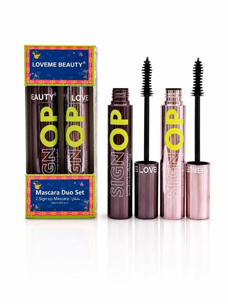 طقم ماسكارا ثنائي لافمي بيوتي Sign Up Mascara Duo Set لتكثيف وتحديد الرموش الفاخر باللون الأسود الفاحم – 2 حبة