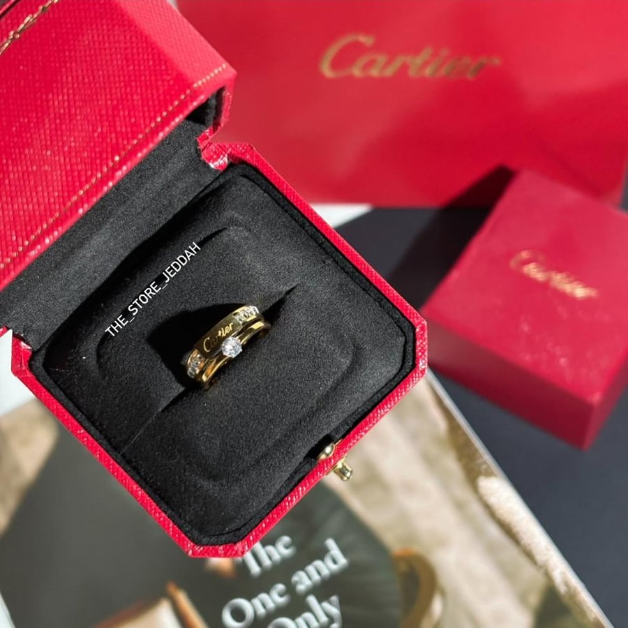 خاتم كارتييه ( Cartier ) مع ملحقات