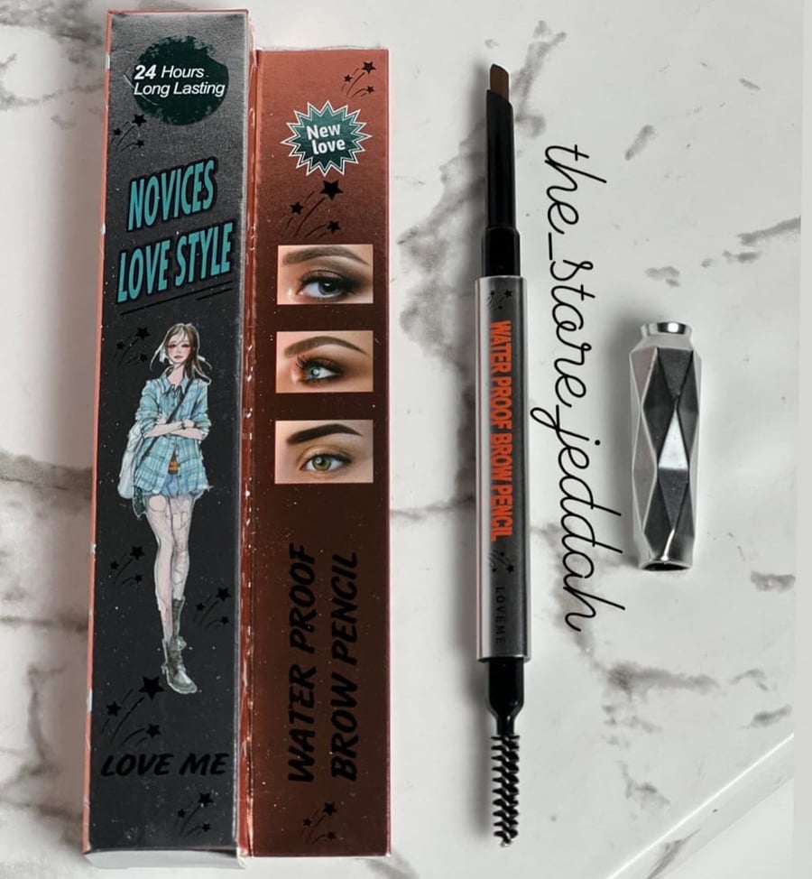 A replacement pen for eyebrow gel Dark Brown, new shape, and the brand is Real Beauty.