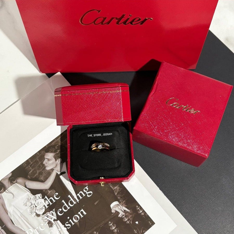 خاتم كارتييه ( Cartier ) مع ملحقات