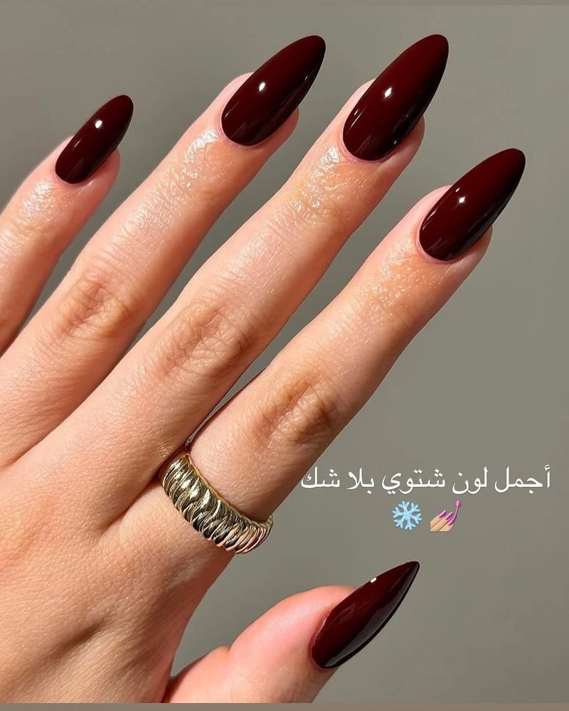 مناكير لون شتوي