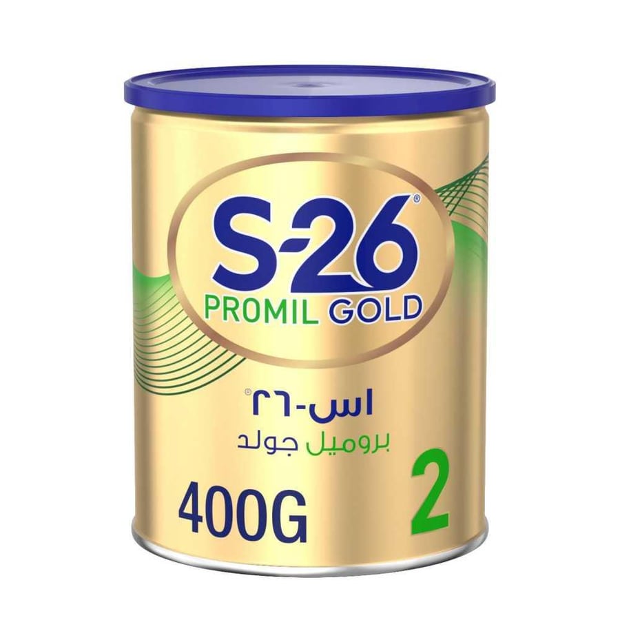 حليب اس 26 بروميل جولد رقم 2 للاطفال 400 جرام