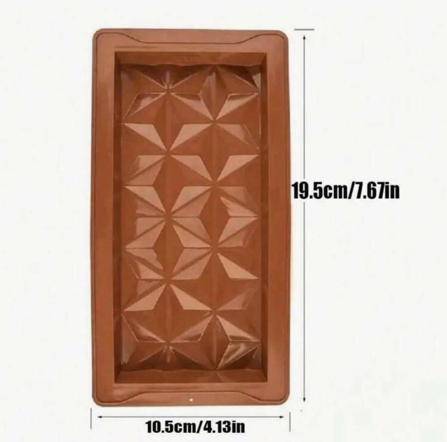 قالب سيليكون بار مثلثات 3d