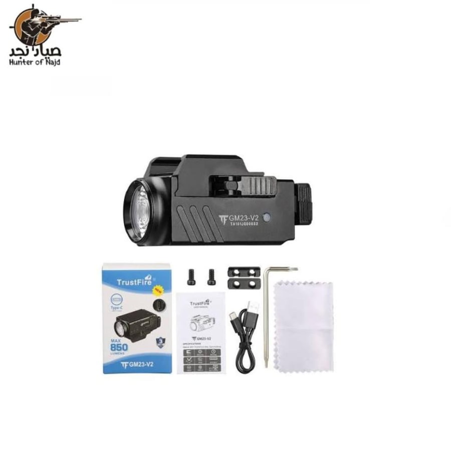 M23S LED flashlightكشاف تروست فاير كشاف وإضاءة للرحلات والصيد من متجر صياد نجد