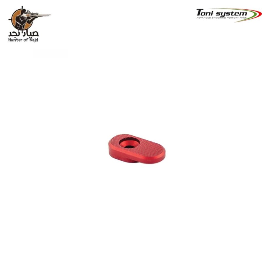 Oversized magazine release button for Tanfoglio (Color: Rosso - Material: Alluminio)