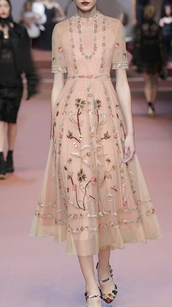 Long tulle dress