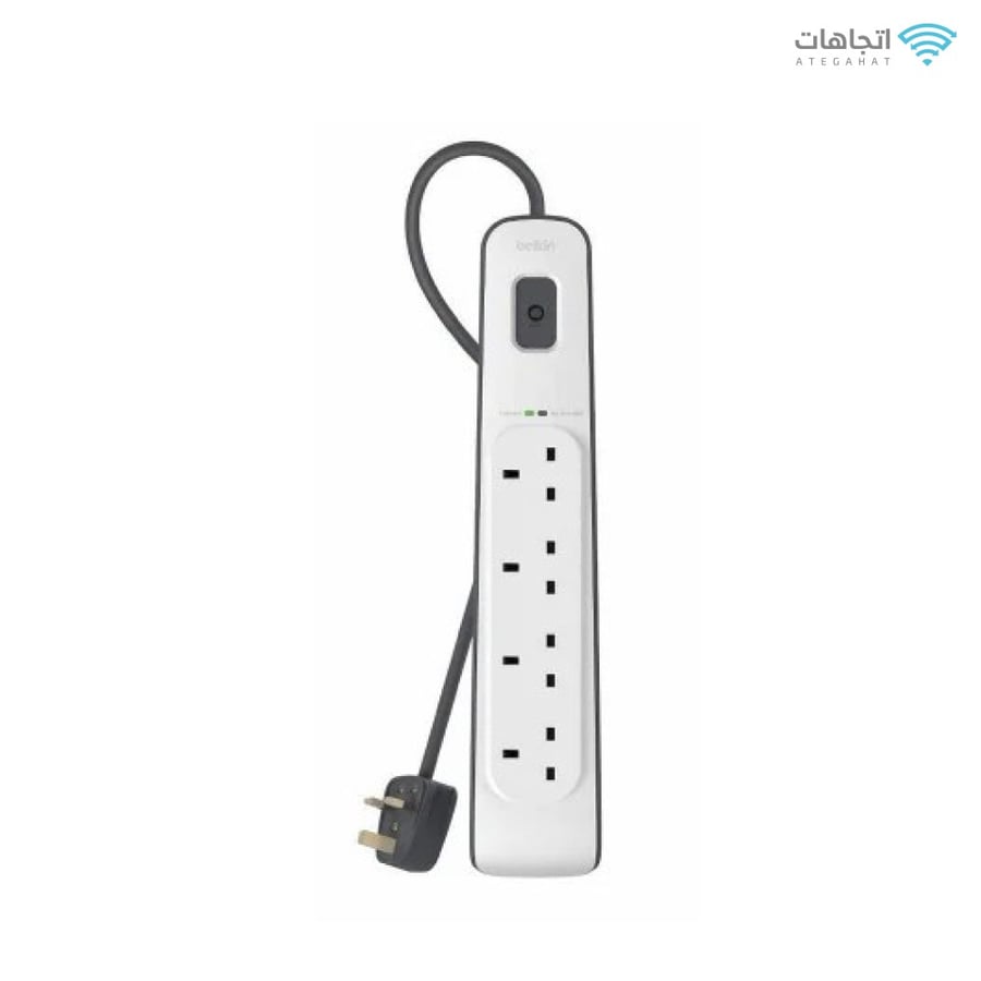 توصيلة بيلكن 4 منافذ طاقة - الاصدار الثاني - بدون منفذ USB