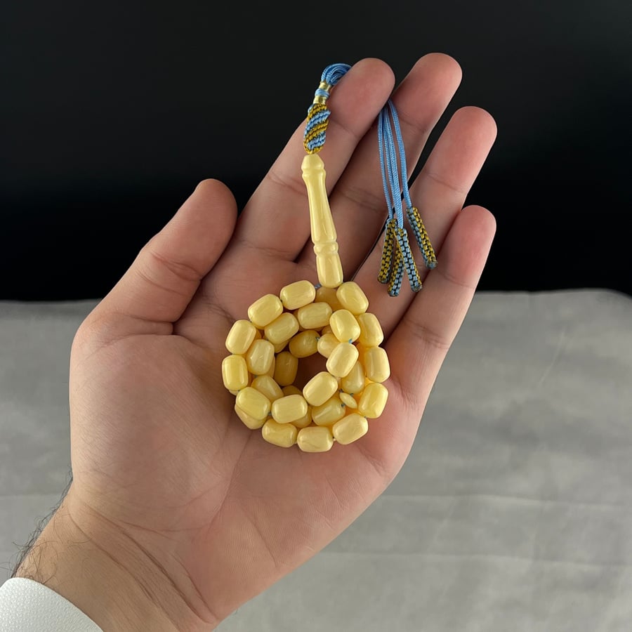 Amber Turkish prayer beads