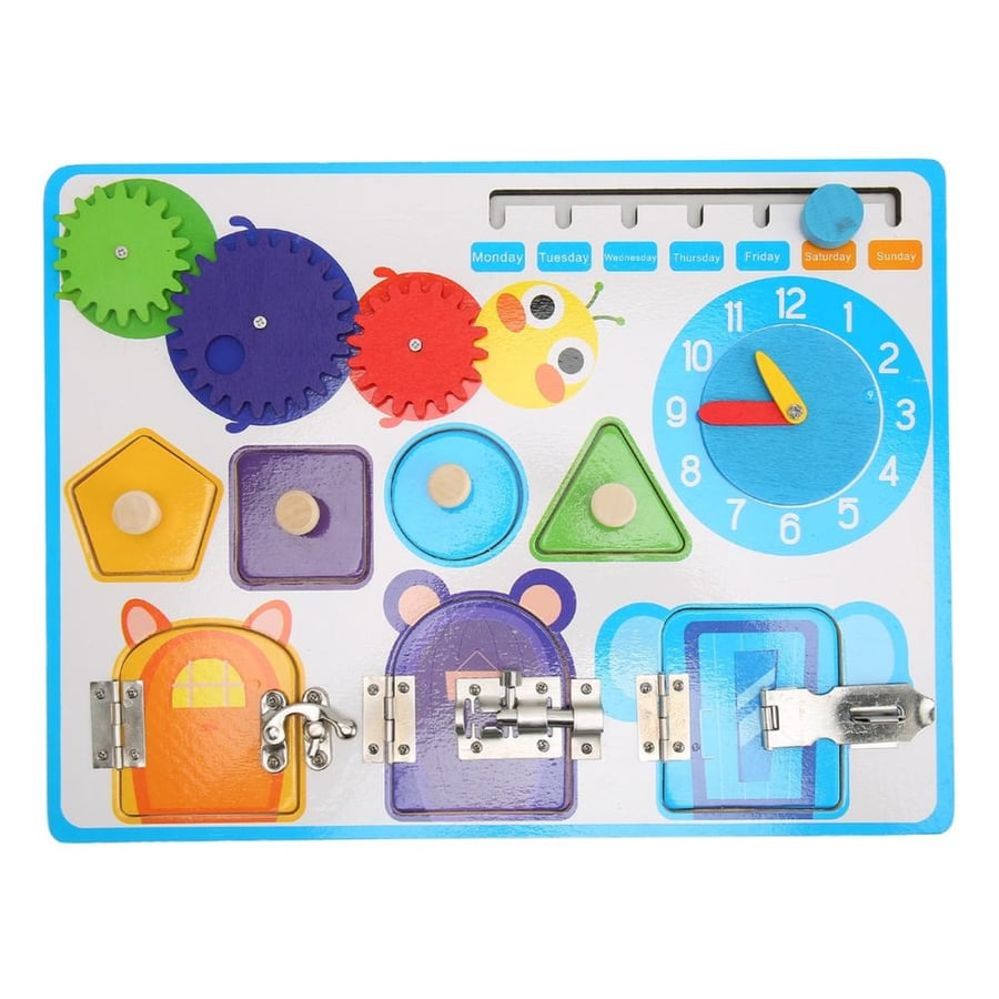 لوح منتسوري متعدد الافكار busy board